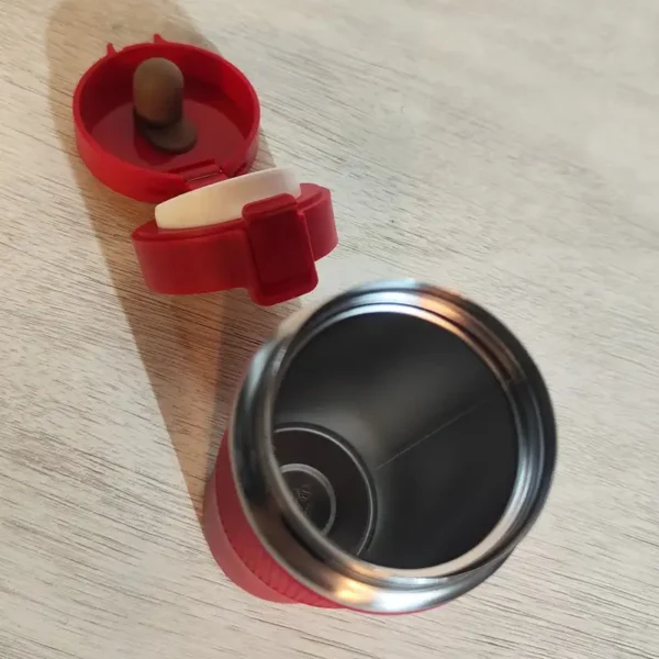 Termo de acero inoxidable, mantiene la temperatura, para café. De 380 ml