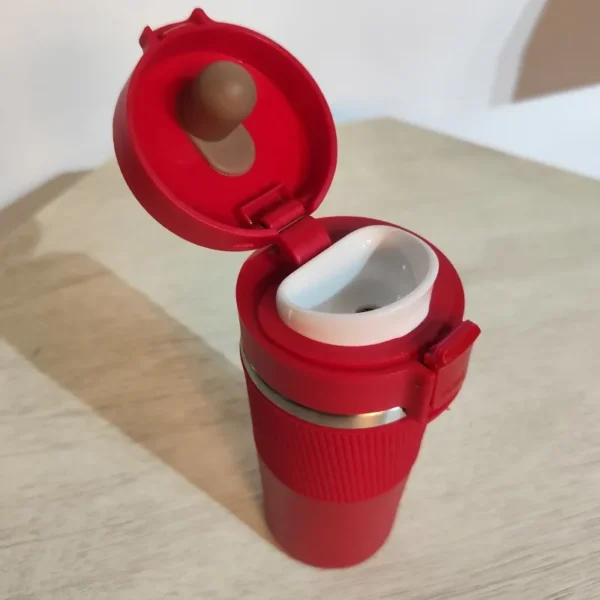Termo de acero inoxidable, mantiene la temperatura, para café. De 380 ml